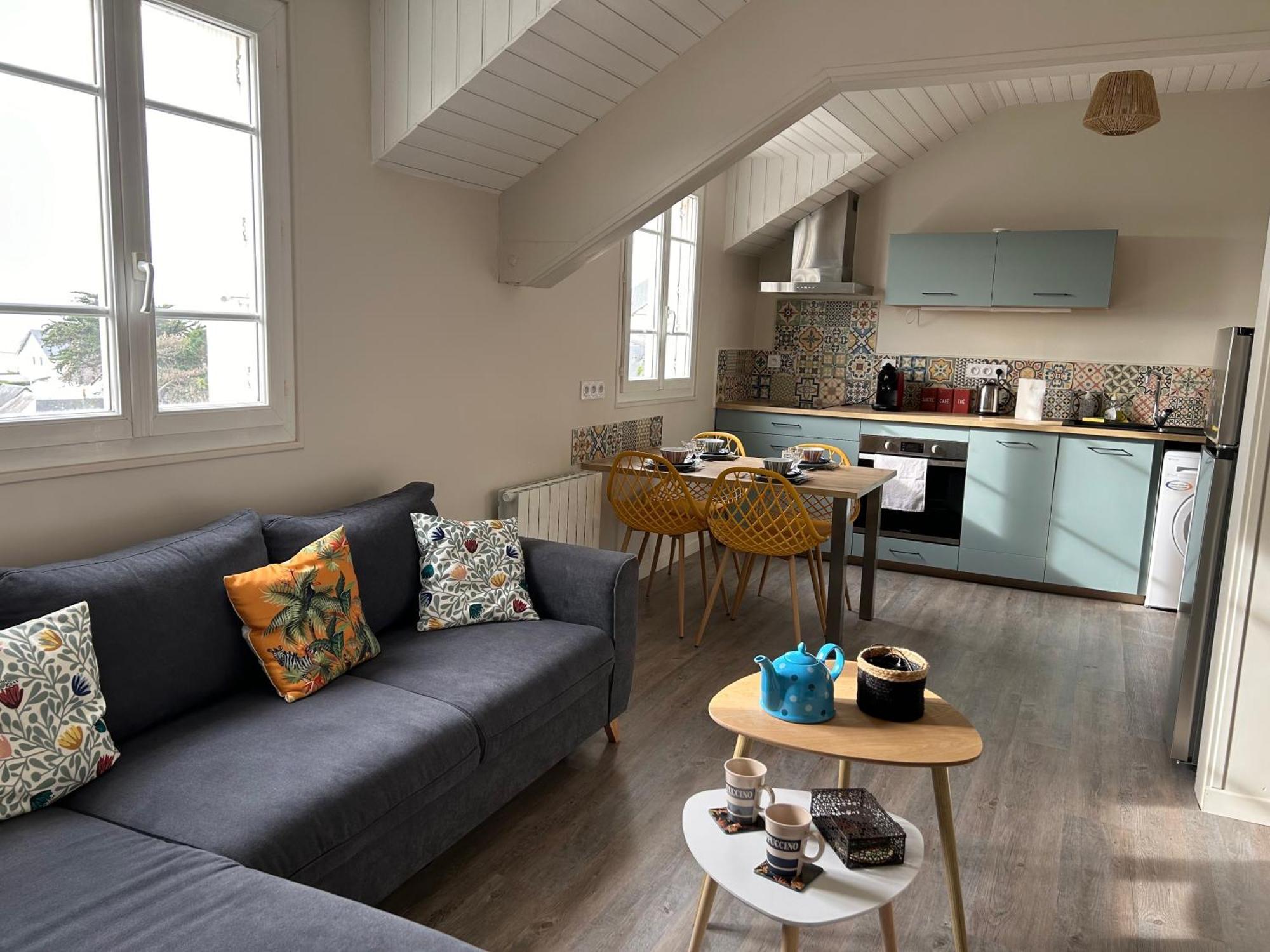 Appartement Pour Evasion Marine A Hauteville Sur Mer エクステリア 写真
